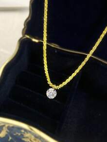 1pc 1 Carat Classic 6-Prong Moissanite Diamond Bracelet, 925 Sterling Silver, Shining Elegant Women's Bracelet, Exquisite Jewelry Gift For Ladies, Christmas Gift - Six-prong Moissanite Bracelet - View 2