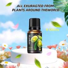 Aceite esencial de aromaterapia de 10 ml, apto para difusor, spa y humidificador. Fragancia de larga duración. Úselo para masajes, cuidado de la piel, cuidado corporal, cuidado facial, cabello y uñas, etc. - 1PC - Ver 12