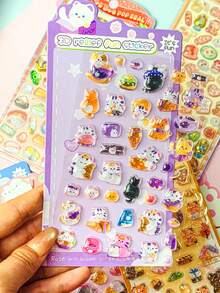 3D Cartoon Crystal Gem Stickers Toy, Suitable For Cute Girls, Phone Decoration, Scene Creation, Notebook Design. Decorations - Gifts. Ideal For Home Decor, Party Decoration, Birthday Gifts And Various Holiday Gifts, Fashionable. Fashion Item. Luxury. Sewing. DIY. The Perfect Gift For Friends Or Partners. Graduation Ceremony - Opening Ceremony. Back To School Gift - Graduation Gift. Easter Gift. Easter. Valentine's Day Gift. - Multicolor - View 6