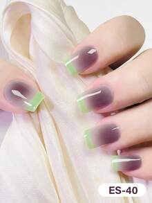 20pcs Semi-Cured Gel Nail Strips, Salon-Grade , Easy To Apply And Remove, Requires UV Lamp Curing Nails - Multicolor - View 5