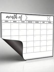 12/6/1 Set Magnetic Dry Erase Fridge Calendar, Monthly Fridge Planner & Today's Menu List Whiteboard, 2/3 Pcs Fridge Blackboard For Kitchen And Office, Includes 3/8 Markers + Eraser - Magnetic Adhesive Set [pen and Eraser Colors Random] - View 12