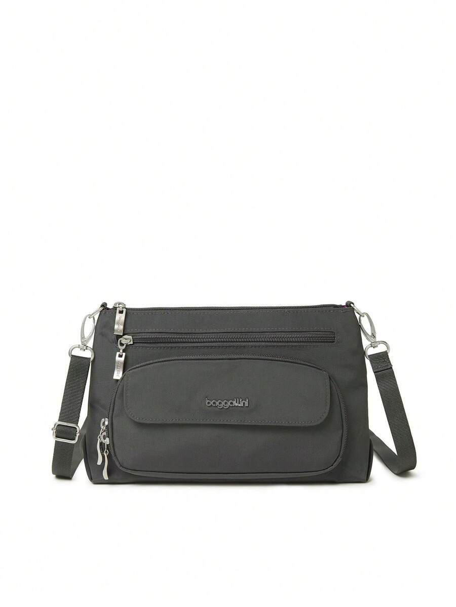 Baggallini Original Everyday 11x7.5 Crossbody Bags Rfid Protected Lightweight Nylon Zippered Travel Purse - Than - Xem 1