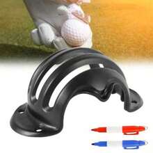 1 pieza Herramienta de marcado de bolas de golf con 3 líneas, herramienta de dibujo y marcado de bolas de golf con bolígrafo, accesorio de entrenamiento de golf útil para una mejor apuntación y alineación - Multicolor - Ver 2