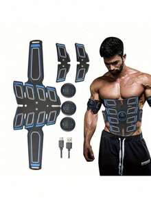 AXH Entrenador recargable de músculos abdominales, equipo para fortalecer músculos/equipo de acondicionamiento físico definitivo para el hogar para hombres y mujeres - Multicolor - Ver 13