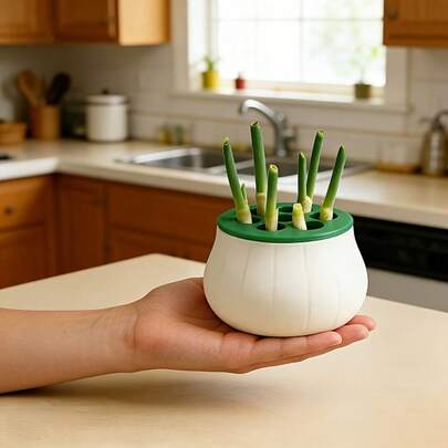 1pc Onion Seed Regenerative Farm | 3D Printed | Hydroponics | Indoor Kitchen Gardening | Home Horticulture | Plant Propagation Station