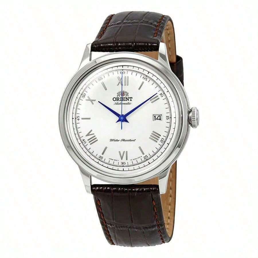 Orient Men's "Bamboo Rhythm Ver. 2" Japanese Automatic Mechanical Stainless Steel Leather Dress Watch FAC00009W0 - White - View 1