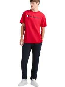 Champion Men's Heritage Short Sleeve Tee, Men's T-Shirts, Vintage Shirts, Men's Tee Shirts, Graphics - 紅色 - 查看 4