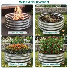 LIZHOUMIL Round Metal Raised Garden Bed 2x1ft Galvanized Planter Box Rust Proof Outdoor Planting Bed With  Rubber Edge For Vegetable Flower Garden Easy Assembly - Brown 3 - View 5