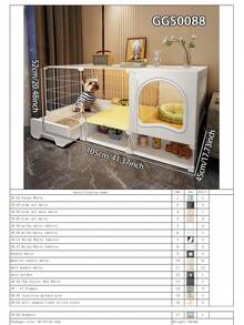 Small Dog Cage With Litter Box, Indoor Home Use Large Space Rabbit Villa, Small Cat Cage With Litter Box, Puppy Cage - Multicolor - View 13