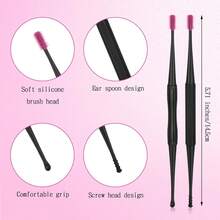 Q-Grips Ear Wax Removal-Spiral Ear Wax Removal Tool, 6PCS Reusable Earwax Removal Kit  Ear Cleaner, Soft Silicone Double Sid - như hình - Xem 4