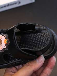 Children's Flat Sandals / Children's Lightweight Soft-Sole Open-Toe Flat Sandals - Black - View 7