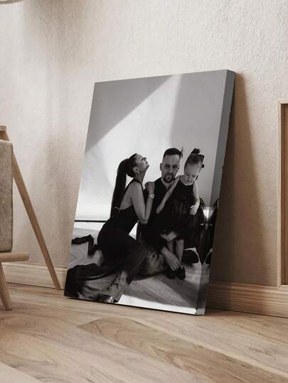 1pc Customizable Canvas Wall Art Poster, Suitable For Home, Wedding And Anniversary Decor, Ideal For Bedroom, Living Room And Hallway, Great Gift For Friends, Tea Room, Home, Garden, Office, Anniversary, Valentine's Day, Mother's Day, Birthday, Father's Day, Graduation, Wedding, Housewarming, Home Living, Christmas