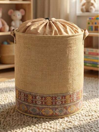 37 X 40 Cm Bear Pattern Foldable Basket - Toy Basket - Laundry Basket - Bathroom Storage Basket - Storage Basket