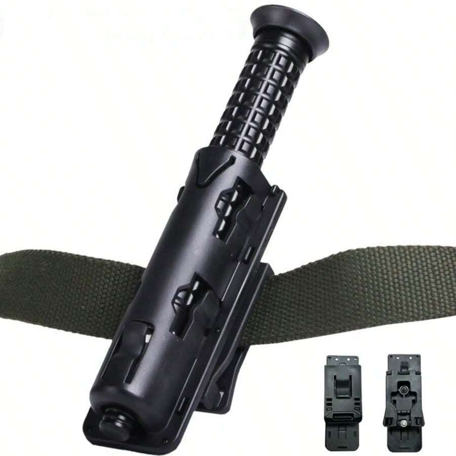 360 Degree Rotatable Tactical Self-Defense Baton Waist Pack, Military Holster, Open-Top Waist Carry Self-Defense Gear - Multicolor - View 1