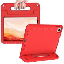 High-Quality Tablet Protective Case With Stand, Built-In Screen Protector, Shock-Resistant Lightweight Handgrip Cover - Red - View 3