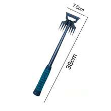 2026 Quitamalezas de acero de manganeso resistente actualizado, herramienta manual multifunción para remover, mango de metal resistente, adecuado para quitar malezas y cavar en el jardín y el patio - Multicolor - Ver 10