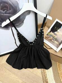 Women Tank Tops & Camis - 黑色 - 查看 2
