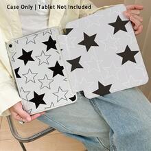 UV印刷亚克力水晶平板电脑保护套，带支架，兼容荣耀、苹果、三星等主流平板电脑型号，可折叠防弯折，硅胶加固边角，自动唤醒/睡眠功能，内置笔槽，多角度可折叠支架——完美日常保护，理想礼品 - 彩色 - 查看 5