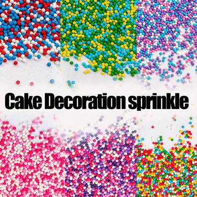 85克彩色迷你珍珠蛋糕装饰，适用于装饰纸杯蛋糕、甜甜圈、冰淇淋和蛋糕。非常适合烘焙店的蛋糕装饰，以及生日派对、婚礼、圣诞节、万圣节和主题派对。仅供装饰，不可食用。