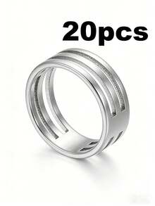 1/5/10/20/30/50/100 piezas Anillos divididos abiertos, anillos divididos convenientes adecuados para la fabricación de joyas, pulseras, collares - Amarillo Oro - Ver 16