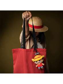 TOEI ANIMATION 1个海贼王真人版官方授权毛绒包挂件，任选一款，柔软动漫周边收藏品，夏季派对用品 - 黃色 - 查看 3