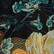 Nền đen với những bông hoa màu vàng