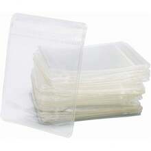 100 bolsas transparentes de PVC para joyas con cierre de cremallera, tamaño pequeño, a prueba de polvo, bolsa hermética para joy - 1,57 x 2,36 pulgadas - Ver 3