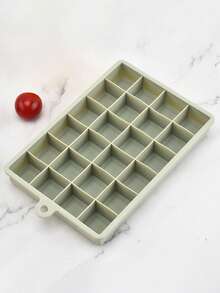 1pc Silicone Ice Cube Tray With Lid, Square Ice Cube Mold With 24 Cavities, Suitable For Cocktails, Chocolate, Juice - Multicolor - View 8