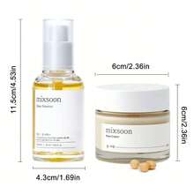 韩国护肤套装 - 去角质保湿，50毫升玻尿酸精华液 + 50毫升豆浆滋养精华液 - 豆 - 查看 11