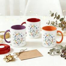 1 Pc 11oz Mug Available In 12 Colors. Inspirational Circle Of Control Mental Health Design Drinkware For Women Thinking About Personal Growth Boundaries And Self Care Positive Psychology Motivational Graphic For Birthday Or Mothers Day Gifts - 1Pc - 查看 8