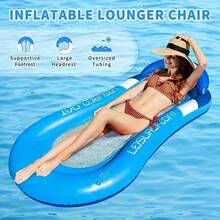 这款充气泳池躺椅完美融合了舒适性、耐用性和多功能设计，旨在将您在泳池、湖泊或海滩的时光变成奢华的放松体验。其多功能一体化设计是这款充气躺椅的另一大亮点。它既可以作为舒适的躺椅，也可以作为稳定的漂浮装置和便携式躺椅，适用于从慵懒的泳池午后到海滩日光浴等各种场景。轻巧可折叠的设计使其易于收纳于沙滩包或行李箱中，让您随时随地享受奢华的放松体验。 - 藍色-1PC - 查看 2