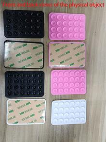 1 pieza Soporte para teléfono montado en la pared sin adhesivo, caja de almacenamiento de escritorio, soporte de carga para control remoto montado en la pared - Multicolor - Ver 4