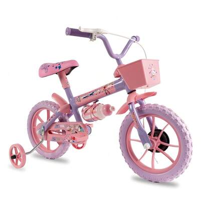 Bicicleta Infantil Aro 12 Amy Lilás e Rosa Verden Bikes