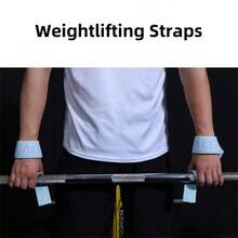 1 Pair Weight Lifting Straps, Non-Slip Wrist Wrap Workout Grip Assist Strap, Strength Training For Gym Dumbbell - Multicolor - View 7