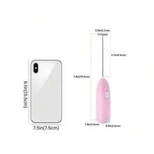 1pc Handheld Electric Egg Beater - Battery Powered Mini Mixer With Stainless Steel Whisk Attachments, Compact Lightweight Design For Eggs, Coffee, Tea, Pancake Batter - Plastic, Batteries Not Included - Multi-color Best-selling Egg Beater - View 3