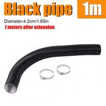 42毫米内径拉伸长度100厘米、200厘米、300厘米加热器风管软管，适用于Webasto Eberspacher - 黑色 - 查看 12