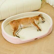1pc Oxford Fabric Rectangular Pet Bed, Waterproof & Dirt-Resistant, Multi-Purpose Dog/Cat Bed, Warm Soft Comfortable Anti-Hair, Suitable For Small/Medium/Large Cats & Dogs, All Seasons - Multicolor - View 8