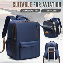 14英寸笔记本电脑背包，女士小型商务旅行背包，多口袋设计，可装14英寸笔记本电脑，防水设计，适合旅行、周末短途出行，黑色，也可作书包、旅行包、学生背包、返校包、商务礼品使用。 - 彩色 - 查看 12