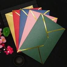 10-50pcs Modern Envelopes With Stickers, Sealed Letters, Certificates, Gift Packaging Paper Envelopes, Luxury Elegant Paper For Wedding Invitations - Phnom Penh Envelopes - View 9