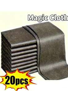 10pcs Black Magic Glass Cleaning Cloths - Thickened Microfiber, No Residue, Suitable For Windows, Mirrors, Cars, Kitchen And Bathroom - Multipurpose Microfiber Towels, Shiny And Streak-Free, Durable, Gentle On Surfaces, Glass Cleaning Cloths, Surface Polishing, Fashionable Design - Multicolor - View 12