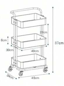Carro Ayudante Plástico Color Rosado - Ver 4