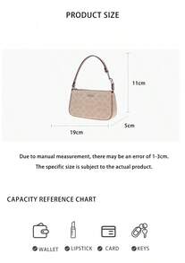 Coach Nolita Printed Women's Single Shoulder Handbag CW426SVPWH - 沙黃色配灰褐色CW426SVPWH - 查看 10