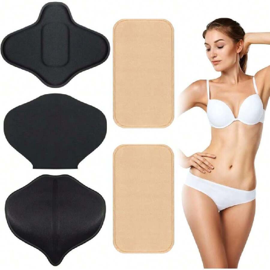 5 Pcs Lipo Foam Board Set BBL Lumbar Molder AB Board Compression Abdominal Board Back Tummy Tuck Board Lumbar Supports (Black,Nude),41465940 - Multicolor - View 1