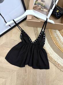 Women Tank Tops & Camis - 黑色 - 查看 7