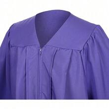 2026 Unisex Matte Graduation Gown And Cap Set With Tassel For Middle High School Bachelor - Purple - View 2