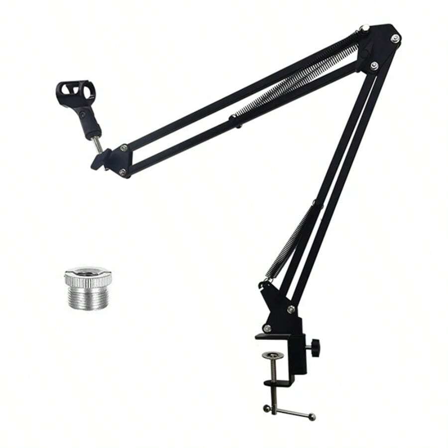 合金金属桌面麦克风支架，可调节臂麦克风支架，适用于蓝色 QuadCast Fifine 麦克风，适合女性节日、生日、周年纪念日等场合。 - 麥克風支架 - 查看 1