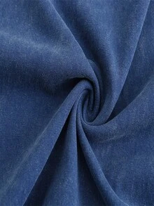 Men's Printed Pattern Washed T-Shirt - Casual Loose Summer T-Shirt With Star And Flame Design, Adult Brown 100% Pure Cotton Round Neck Shirt, Breathable T-Shirt | Avant-Garde Casual Wear | 100% Pure Cotton Printed T-Shirt - Royal Blue - View 5