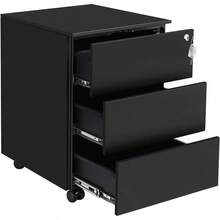 Filing Cabinets - Black - View 3