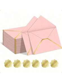 10-50pcs Modern Envelopes With Stickers, Sealed Letters, Certificates, Gift Packaging Paper Envelopes, Luxury Elegant Paper For Wedding Invitations - Phnom Penh Envelopes - View 3