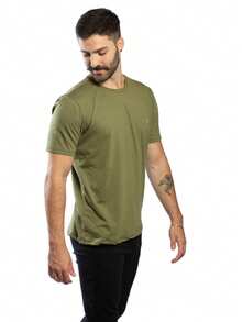 Men T-Shirts - xanh quân đội - Xem 6